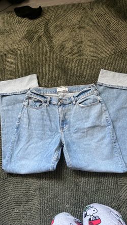 Abercombie low rise baggy jeans