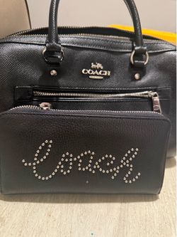 Coach handbag with wallet