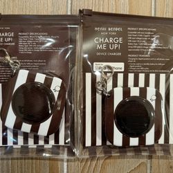 BUNDLE Of 2 NWT Henri Bendel "Charge Me Up!" device chargers