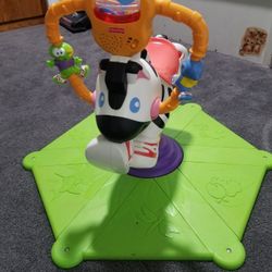Fisher Price Bounce And Spin Zebra 