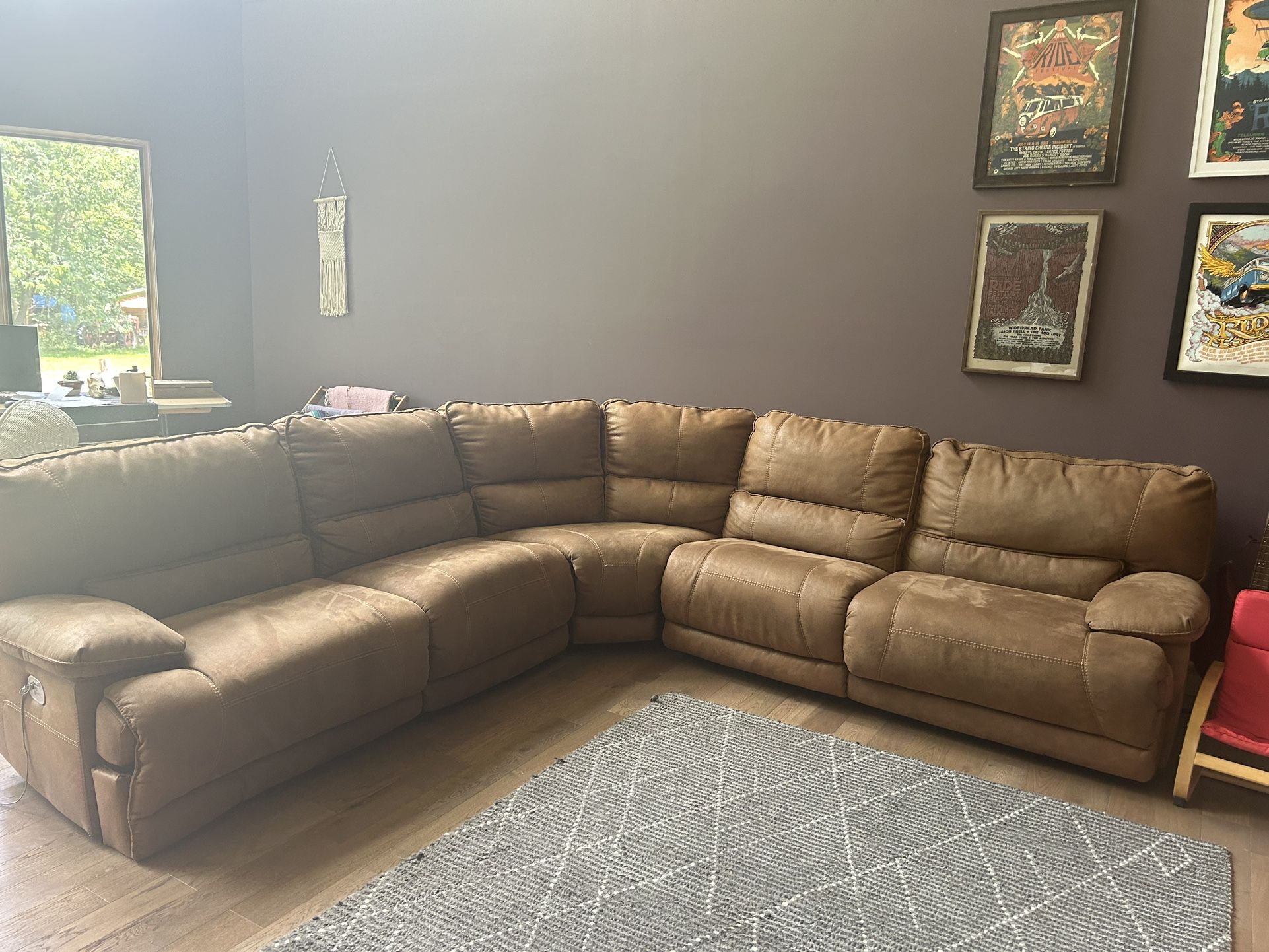 electric powered couch sectional