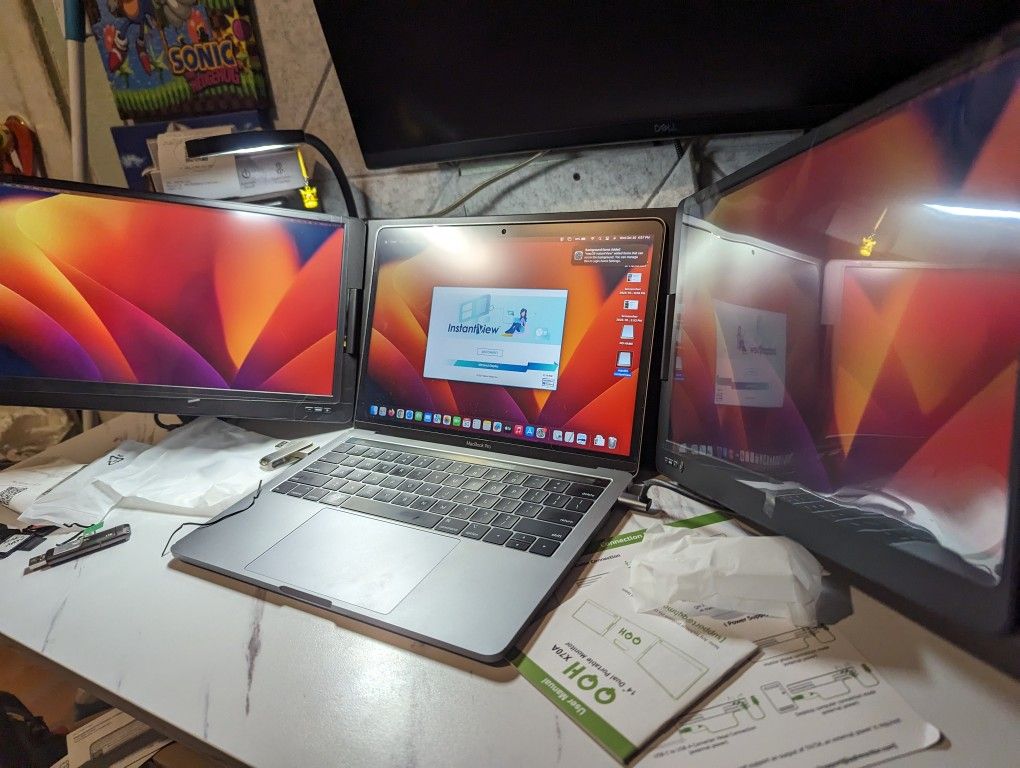 Laptop Portable Triple Monitor