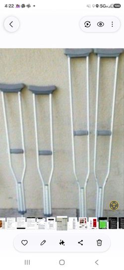 Crutches, small, medium & large to 6'4", $20 each