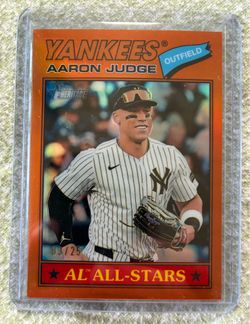 Aaron Judge 2026 Topps Heritage Orange Chrome Refractor 03/25 Yankees