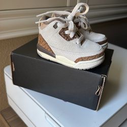 Like New With Box Nike Jordan 3 Retro “Palamino’s” Size 3C 