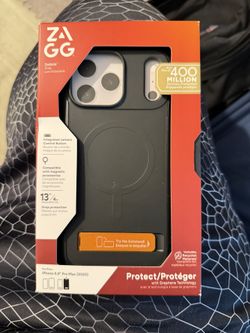 Brand New ZAGG Sedona Snap with  Kickstand for Apple IPhone 17 Pro Max (Black & Orange).