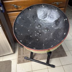 Steel Drum from Antigua, Stand, Extra Sticks