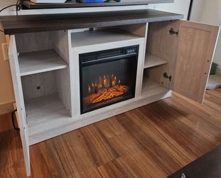 Entertainment Center with Heat/Fire Feature