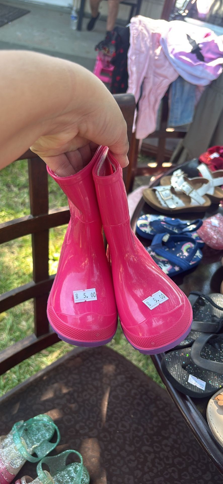 Rain boots Size 5/6  Toddler 