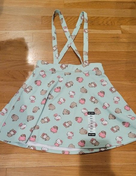 Hello Kitty X Pusheen Suspender Skirt