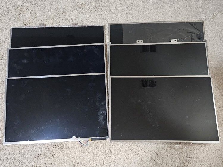 Lot of 6 15.4" Laptop LCD Screens for Sale ! SAMSUNG, LG, HITACHI. (PICKUP ONLY)