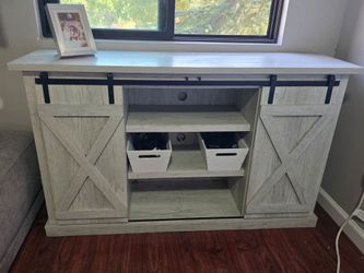 Farmhouse console with Sliding Barn Doors