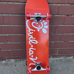 $40 (Cash Only) Size 8.0 Civilian Complete Skateboard. Price is FIRM. 
