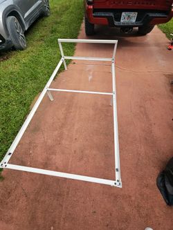 White Metal Bed Frame