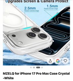 17 Pro Max Case crystal white