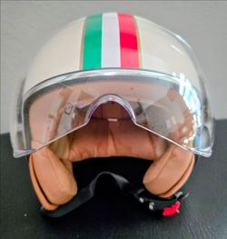 Vintage motorcycle retro helmet