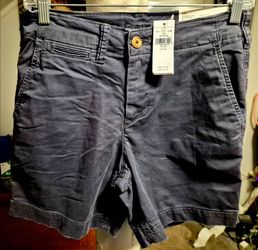 NWT American Eagle Men's Flex Lived-In Khaki Chino Shorts Size 26 Navy