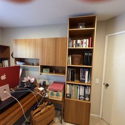 Custom Made Cherry Office Cabinets 