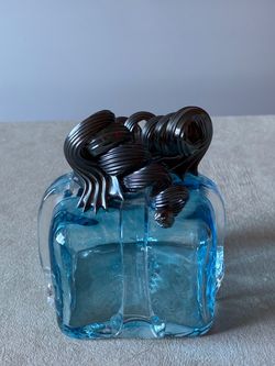 Solid Glass Present With Ribbon & Bow