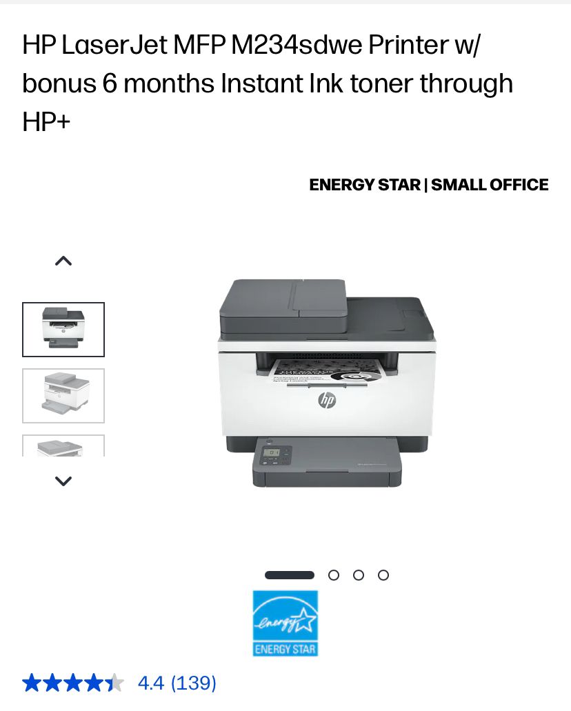 HP LaserJet MFP Printer Wireless-Open Box