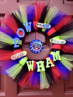 Super hero tulle wreath