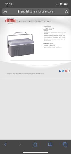 Thermos lunch cooler