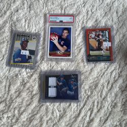  Baseball, Football Cards Lot (Kelce Rookie Card) (Ken Griffey Rookie Card)