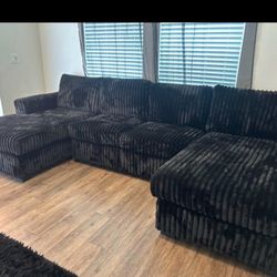 Brand New Super Plush Comfy Corduroy U Shape Sectional 