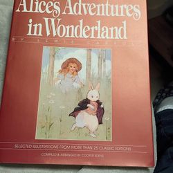 Vintage Alice Adventures In Wonderland Hardcover Book