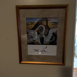 Salvador Dali Print Bacchanale Beautiful  Frame ART 18” X 23” Framed