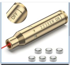 CVLIFE 5.56 223/350 LGND 9x43mm/450 Bush Laser Bore Sight Zeroing Red Laser Bore Sighter, Shooting Hunting Bore Sight Laser with ON/OFF Switch, 2 Sets