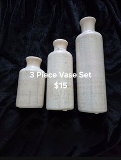 3 pc vase set