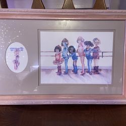 Framed Ballet Picture 16”x10.5”