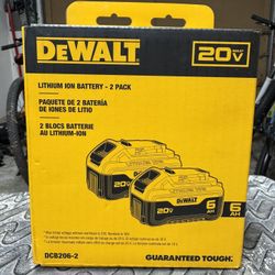 DeWalt Batteries 20v 6ah