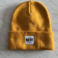 NEFF Beanie Hat, One Size, Yellow