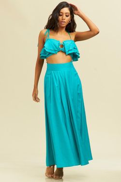 Turquoise Two Piece Set