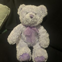 Build A Bear (BAB) Nikki's Bear IIl Purple Lavender 15"Plush Teddy Bear Toy