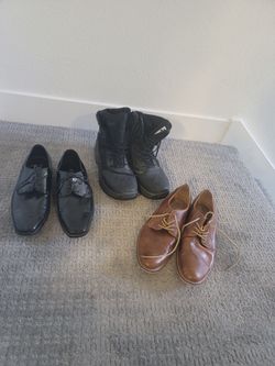 SHOES -  (3 PAIR) - SIZE 13
