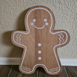 New Gingerbread Man Wood Serving Board