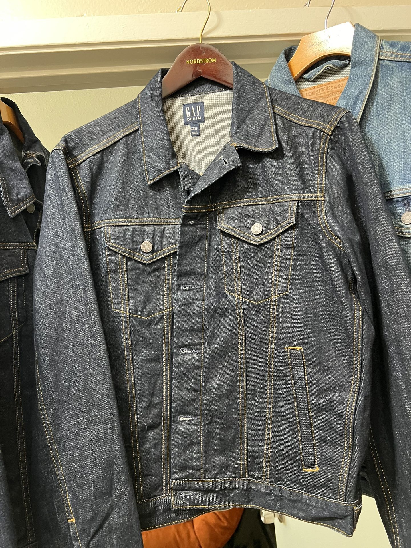 Denim Jackets: Gap, Banana Republic, Levis