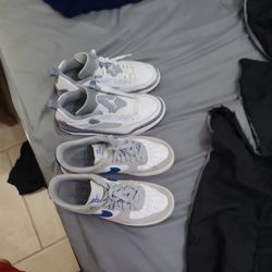 Jordan Spizikes And Blue And Grey Air Forces