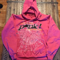 Sp5der pink v2 hoodie 