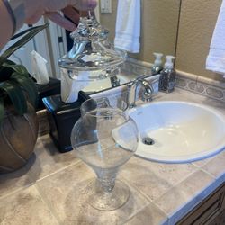 Clear Apothecary Glass jar 