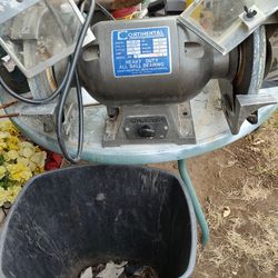 Used Two Wheel 8-in 3/4 Inch Grinder Works Great Local Pickup