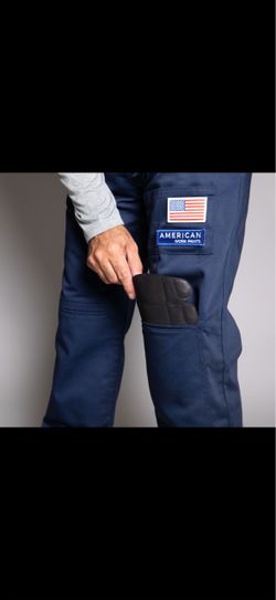 Work pants with knee pads