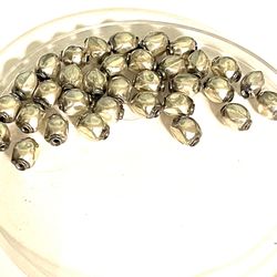 Sterling Lot Of 33 Bali Beads