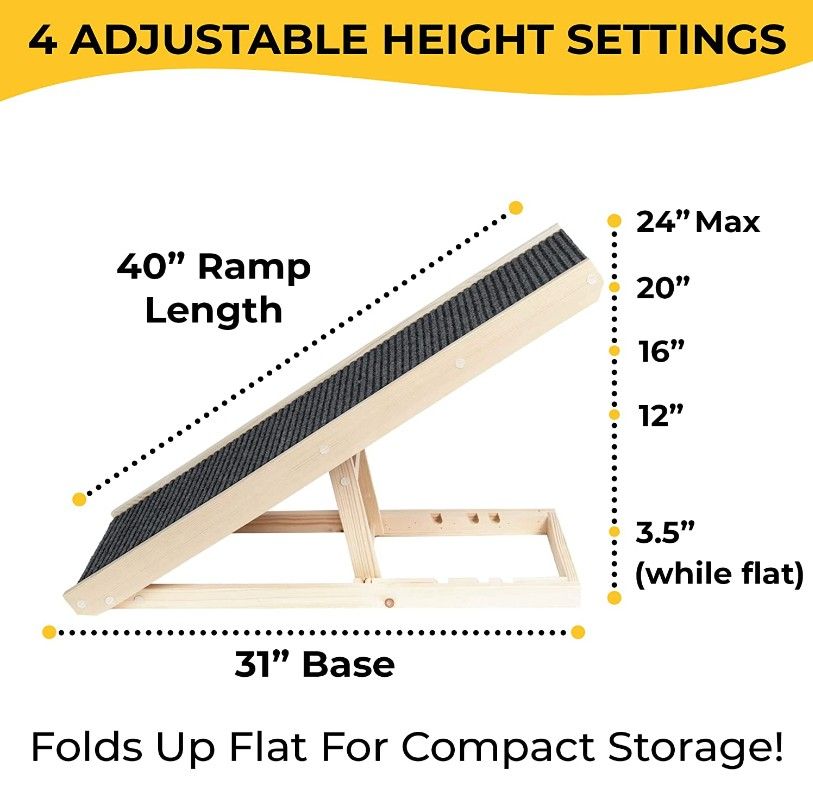 Adjustable Height Pet Ramp 