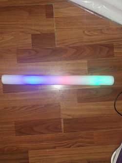 White -multi colored glow sticks by the dozen