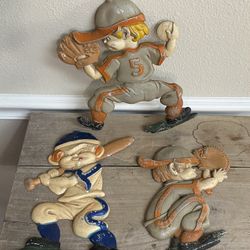 Vintage Metal Wall Hanging Baseball $15 for All xox