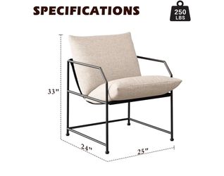 Pair of sling accent chairs